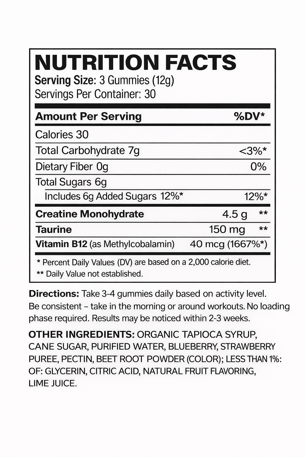 NeverAge Creatine+ Gummies